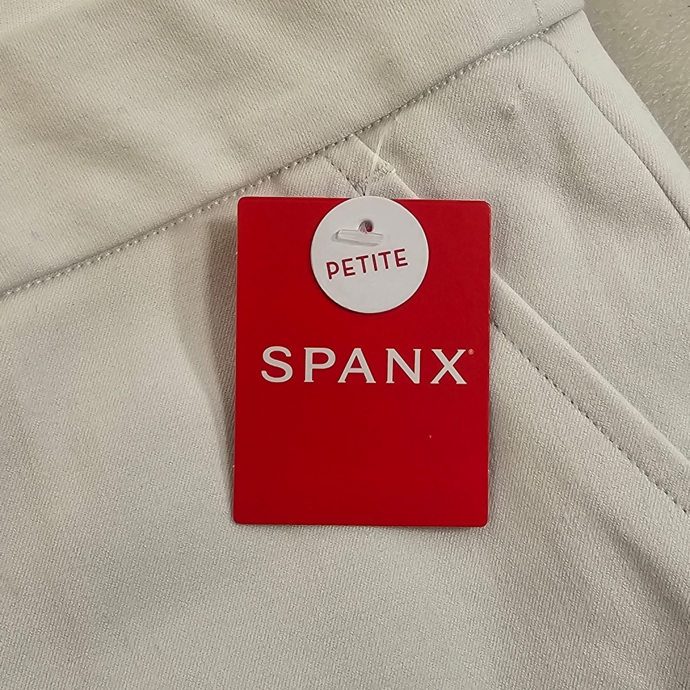 SPANX White Cropped Ankle Ponte Pants - Picture 6 of 9